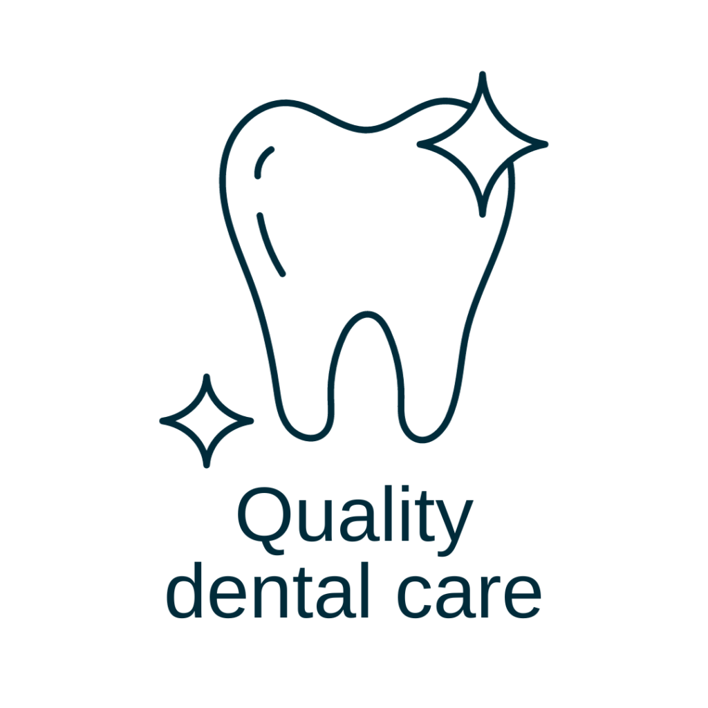 A molar tooth icon sparkles