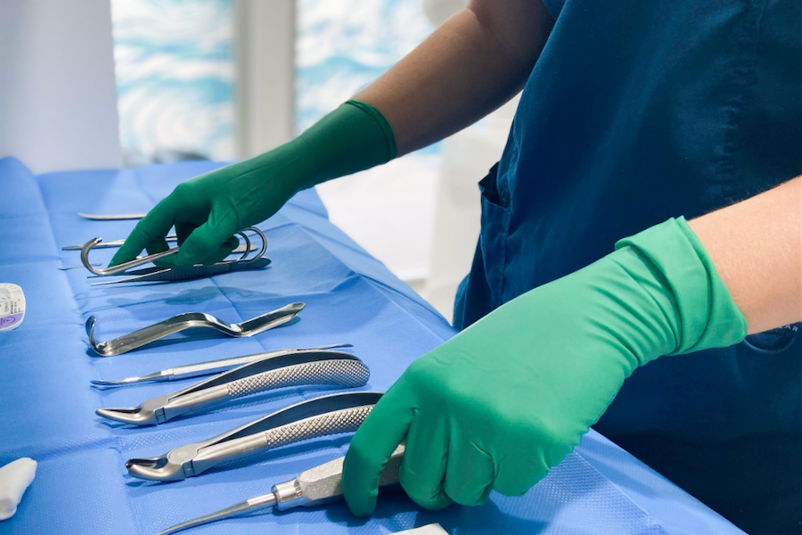 Sterile oral surgery instruments