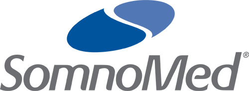 The logo of SomnoMed